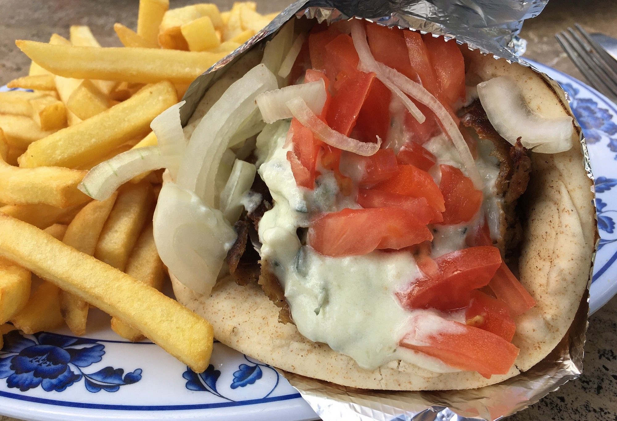 Church Street The Greek Corner Orlando Gyro Pita With Fries